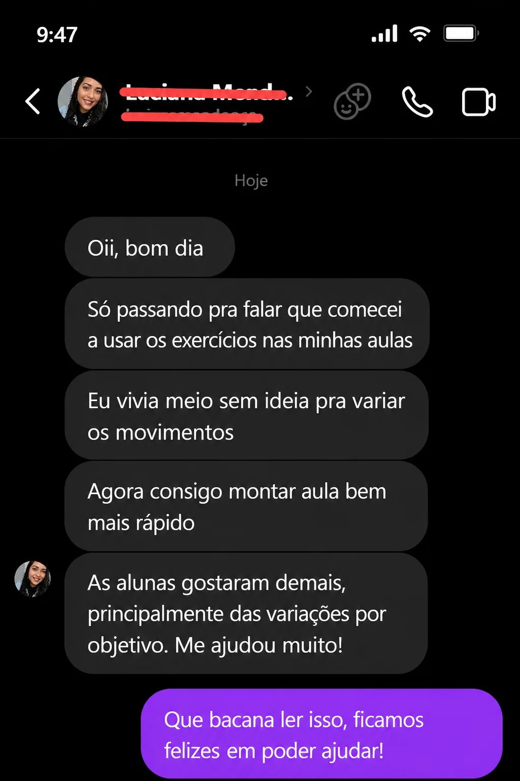 Depoimento sobre o acervo de exercicios de Pilates