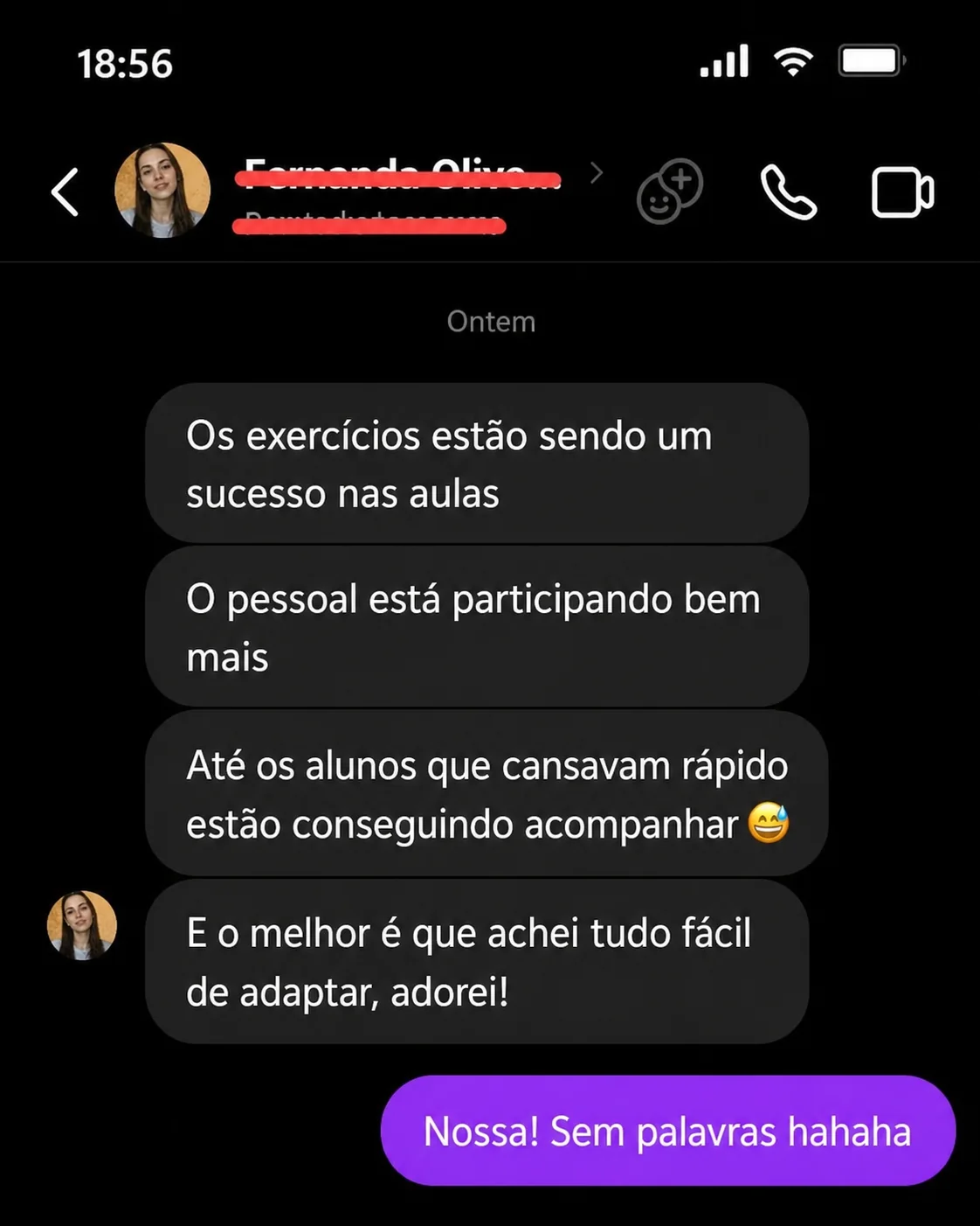 Depoimento sobre o acervo de exercicios de Pilates