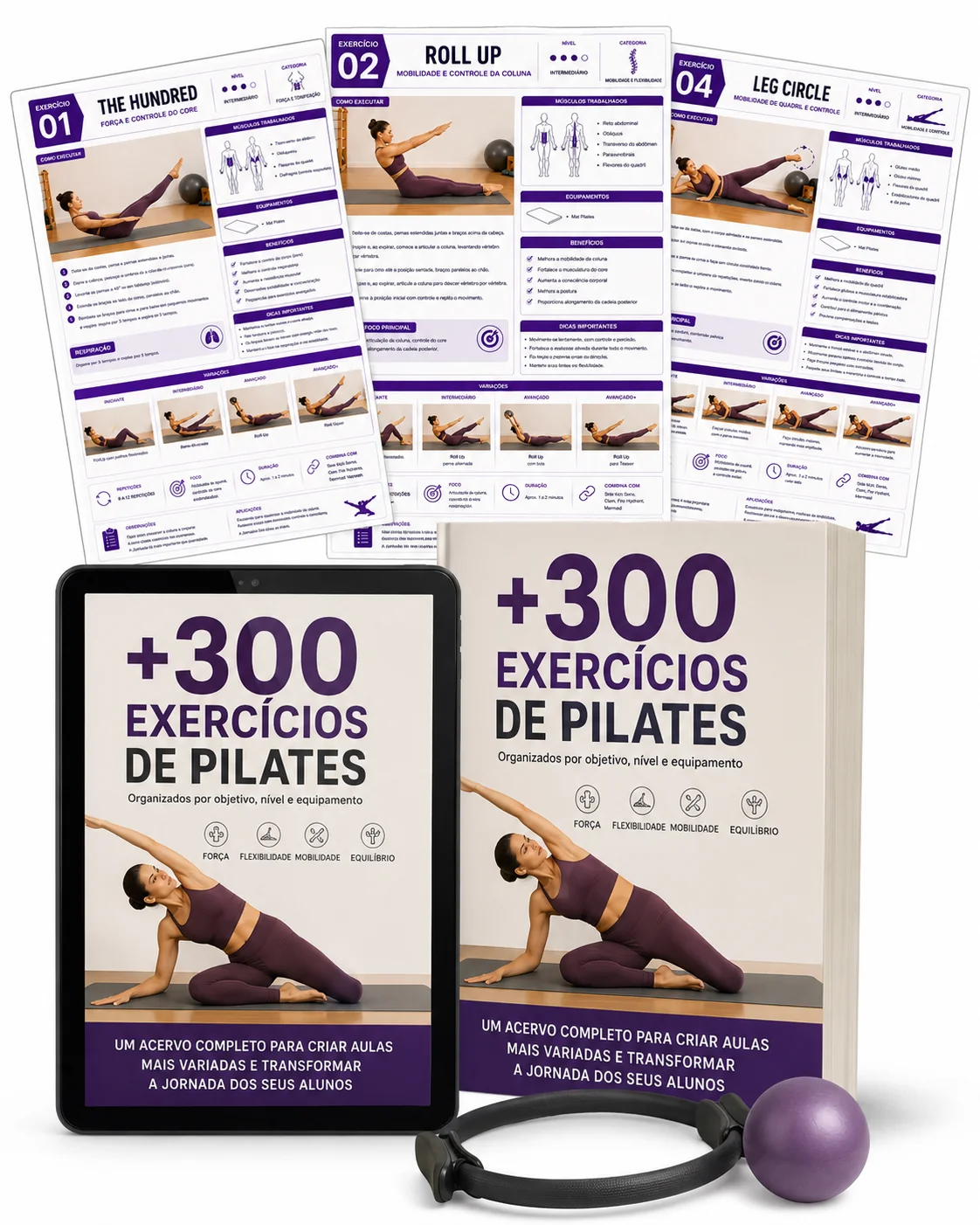 Mockup +300 Exercícios de Pilates